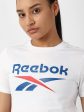 Reebok Training App Brand Logo Printed Crop Pure Cotton T-Shirt For Sale