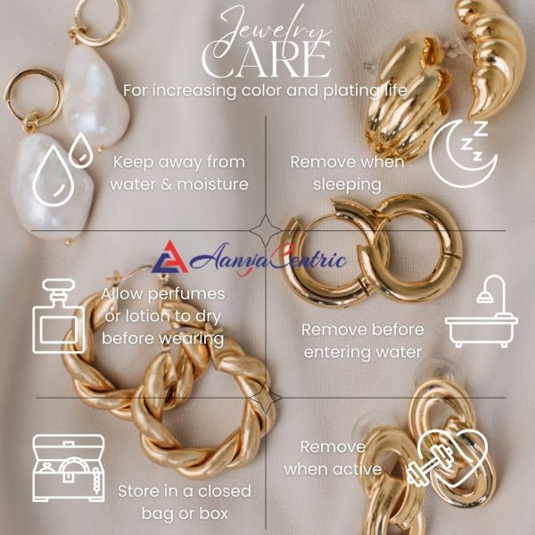 AanyaCentric Elegant Gold Plated Ad American Diamond Earrings for Women Girls of All Ages on Sale