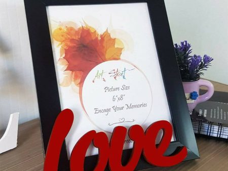 Art Street - Love Table Photo Frame Red & Black For Valentine s Day Gift Sale