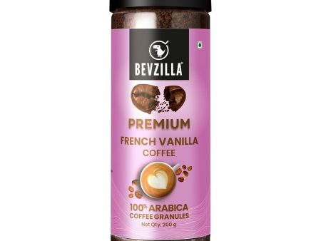 Bevzilla Premium French Vanilla Coffee Powder 100% Arabica For Sale