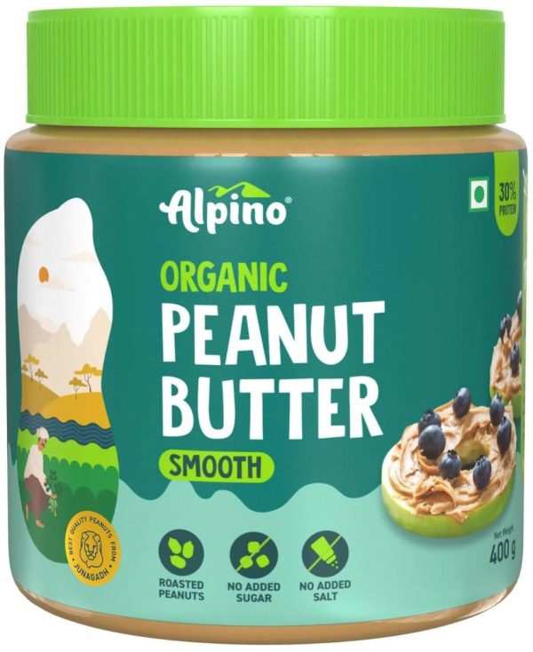 Alpino Organic Natural Peanut Butter Smooth Fashion