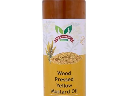 Gavyamart Wood Pressed Yellow Mustard Oil Discount