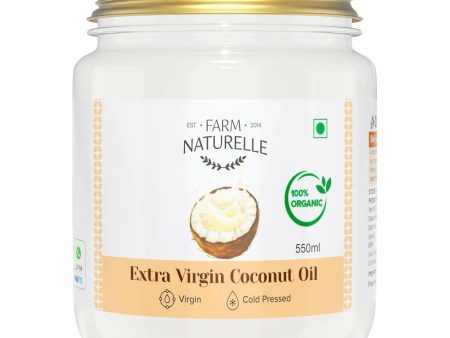 Farm Naturelle 100% Pure Organic Extra-Virgin Cold Pressed Coconut Oil Online Hot Sale