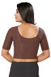 Malishka Women s Lycra Readymade Blouse Combo Pack - Red & Brown Discount