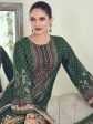 Aastha Fashion Women s Green Muslin Floral Digital Print with Resham Thread work Kurta with Trouser & Dupatta Supply