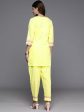 Ahalyaa Women s Traditional Wear Co-ods - Yellow on Sale