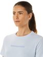 ASICS Logo Graphic Printed Round Neck T-shirt For Sale