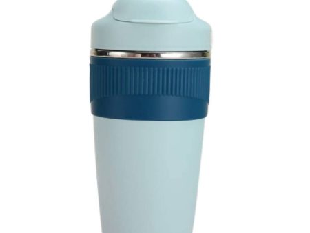 Wosta Travel Coffee Mug with Lid and Straw Tumbler - 480ml (Sky Blue) For Discount