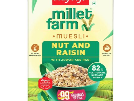 Bagrry s Millet Farm Nut & Raisin Muesli with Jowar and Ragi For Sale