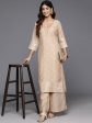 Ahalyaa Women s Traditional wear Kurta Set - Tan Cheap