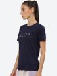 ASICS Women Typography Court Graphic Printed T-shirt Hot on Sale