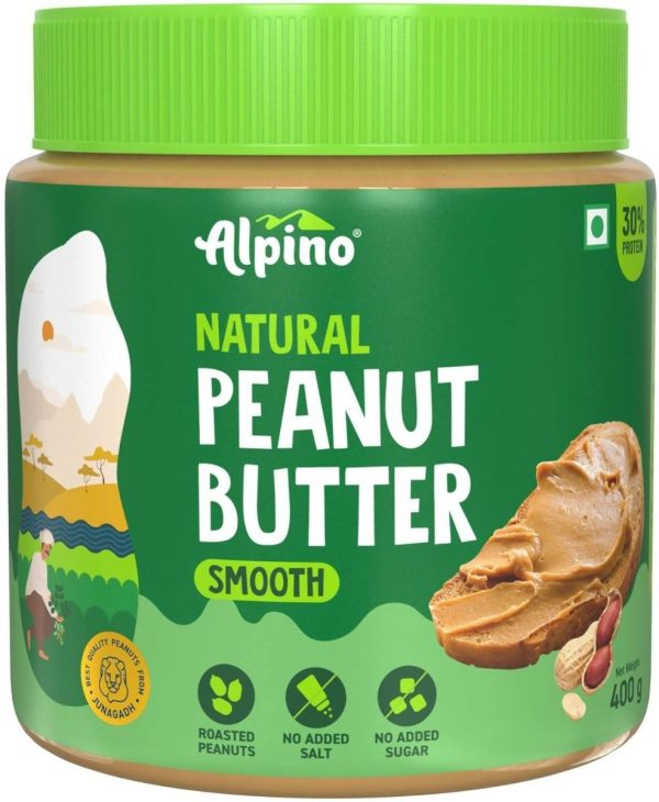 Alpino Natural Peanut Butter Smooth Unsweetened Hot on Sale