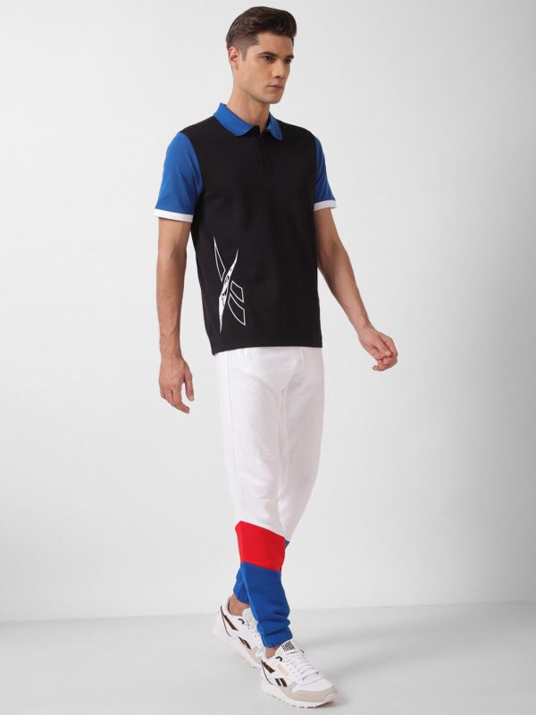 Reebok Colourblocked Polo Collar Short Sleeves T-Shirt Online Hot Sale