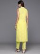 Ahalyaa Women s Traditional wear Kurta Set - Yellow Cheap