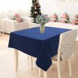 Airwill 100% Cotton Solid Pattern 2 Seater Square Table Cover - Blue Online