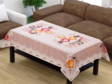 Yellow Weaves Cotton Floral Designer Rectangular Center 4 Seater Table Cover Sale