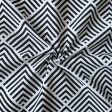 Airwill Cotton Geometric Pattern 6 Seater Table Cloth - Black Supply