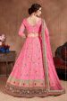 Aastha Fashion Women s Elegant Pink Designer Embroidered Bridal Wear Lehenga Choli on Sale