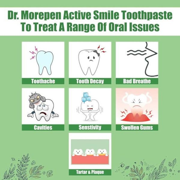 Dr. Morepen Active Smile Herbal Toothpaste with Neem, Clove & Menthol Discount