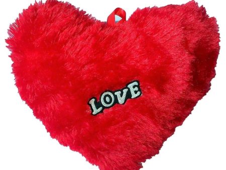 Anupam Enterprises Plush Heart Shaped Soft Stuffed Love Throw Cushion Pillows Red Color Fashion