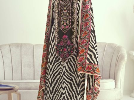 Aastha Fashion Women s Multicolor Muslin Floral Digital Print with Resham Thread work Kurta with Trouser & Dupatta Sale