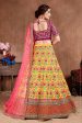 Aastha Fashion Women s Lovely Yellow Colored Bridal Wear Embroidered Lehenga Choli Discount