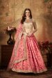 Aastha Fashion Women s Ravishing Pink Sabyasachi Digital Printed Organza Party Wear Lehenga Choli With Blouse Discount