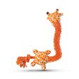 BarkButler Garry The Giraffe Soft Squeaky Plush Dog Toy - Orange Online now